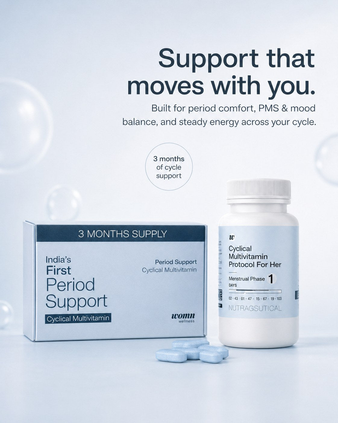 WOMN Cyclical Multivitamin product visual